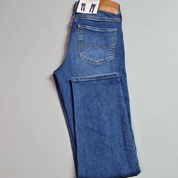 Lucky Brand Mid Rise Straight Blue Jeans 4/27 . NWT - Picture 4 of 4